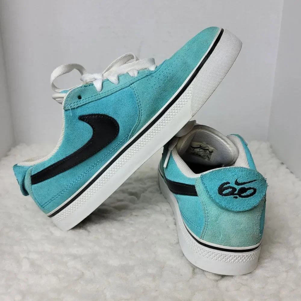 Nike 6.0 Mavrk Men's Sneaker Size 8 Blue Suede Low 442477-004 Shoes